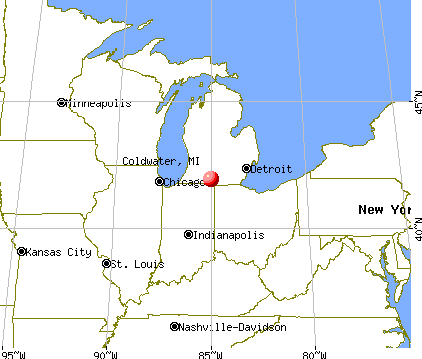 Coldwater Michigan MI 49036 Profile Population Maps Real Estate Fr2914 