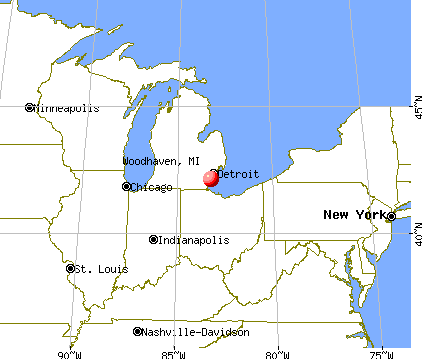 Woodhaven Michigan MI 48183 Profile Population Maps Real Estate Fr2951 