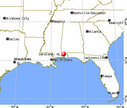 Saraland Alabama AL 36572 Profile Population Maps Real Estate FR3007.