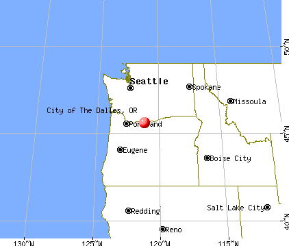 City Of The Dalles Oregon OR 97058 Profile Population Maps Real Fr3027 