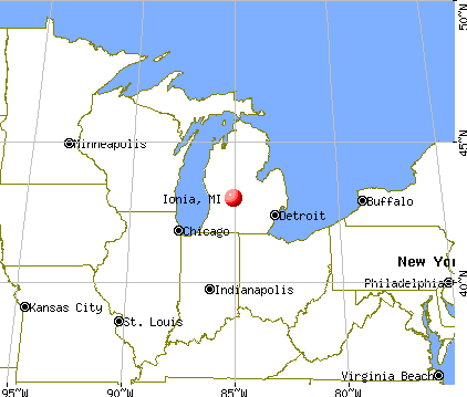 Ionia Michigan MI 48846 Profile Population Maps Real Estate Fr3436 