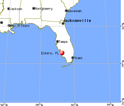 Map Of Estero Florida Fr3728 
