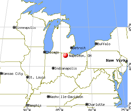 Napoleon Ohio OH 43545 Profile Population Maps Real Estate Fr3792 