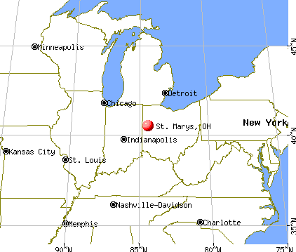 St Marys Ohio OH 45885 Profile Population Maps Real Estate Fr4157 