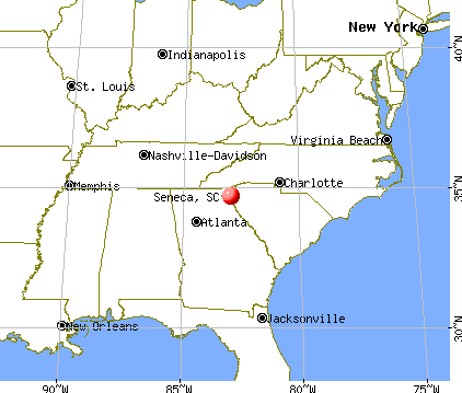 Seneca South Carolina SC 29678 Profile Population Maps Real Fr4448 