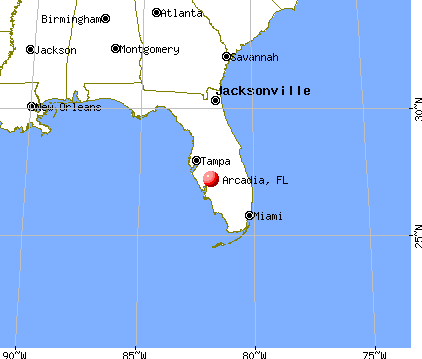 Show Me A Map Of Arcadia Florida Boundaries Major Cities And Geography FR4986.