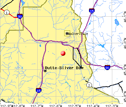 Butte Silver Bow Montana MT Profile Population Maps Real Estate Cm1067 