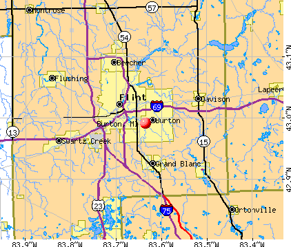 Burton Michigan MI Profile Population Maps Real Estate Averages Cm1215 