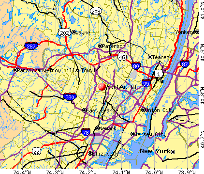Nutley New Jersey NJ 07110 Profile Population Maps Real Estate Cm1374 