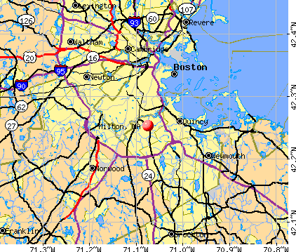 Milton MA 02186 Profile Population Maps Real Estate Cm1452 