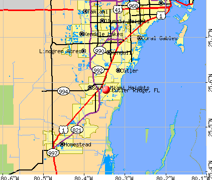 Cutler Ridge Florida FL 33157 Profile Population Maps Real Estate Cm1528 