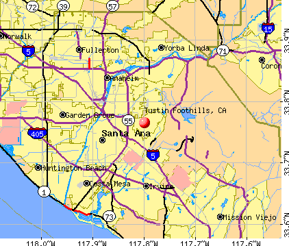 Tustin Foothills California CA 92705 Profile Population Maps Real Cm1566 