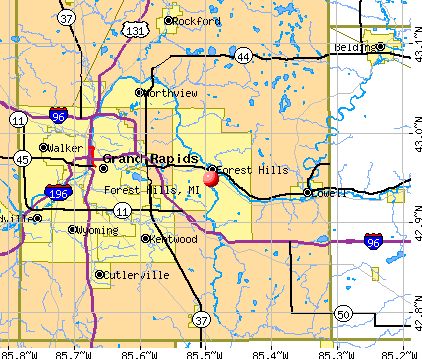 Forest Hills Michigan MI Profile Population Maps Real Estate Cm1836 