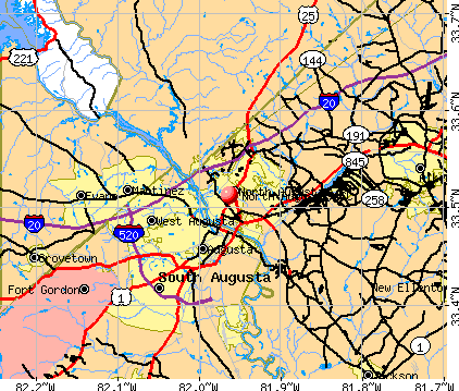 North Augusta SC Your Map To Adventure Cm2169 