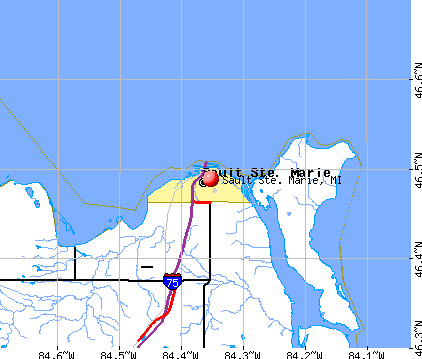 Sault Ste Marie Michigan Mi 49783 Profile Population Maps Real Estate Averages Homes Statistics Relocation Travel Jobs Hospitals Schools Crime Moving Houses News Sex Offenders Enter your AWB No.