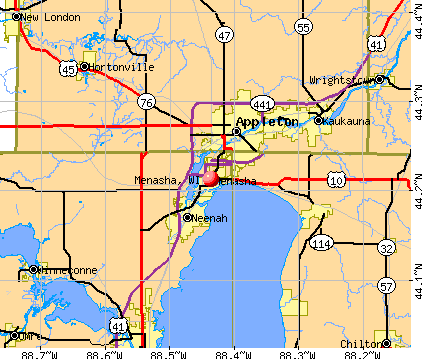Menasha Wisconsin WI 54952 Profile Population Maps Real Estate Cm2320 