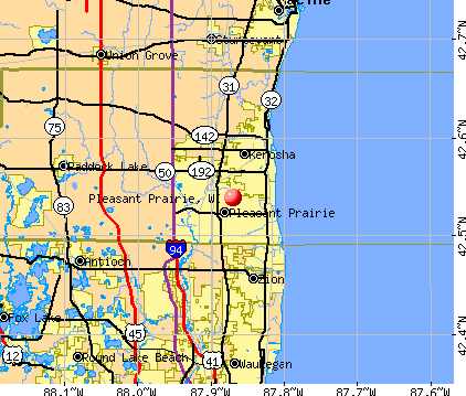Pleasant Prairie Wisconsin WI 53158 Profile Population Maps Real CM2348.