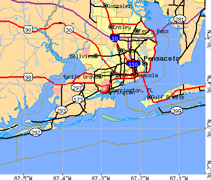 Warrington Florida FL 32508 Profile Population Maps Real Estate Cm2476 