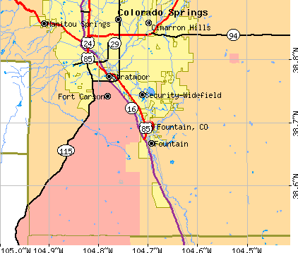 Fountain Colorado CO Profile Population Maps Real Estate CM2479.