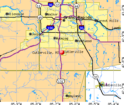Cutlerville Michigan MI Profile Population Maps Real Estate Cm2497 