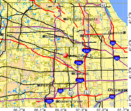 Wood Dale Illinois IL 60191 Profile Population Maps Real Estate Cm2749 