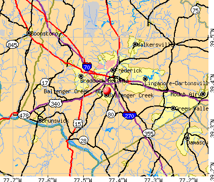 Ballenger Creek Maryland MD Profile Population Maps Real Estate Cm2753 