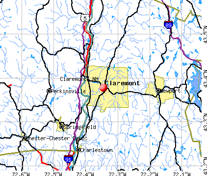 Claremont New Hampshire NH 03743 Profile Population Maps Real Cm2825 