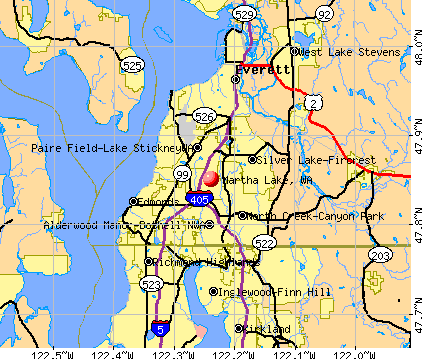 Martha Lake Washington WA 98037 Profile Population Maps Real CM2920.