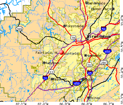Fairfield Alabama AL 35064 Profile Population Maps Real Estate Cm2986 
