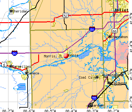 Morris Illinois IL 60450 Profile Population Maps Real Estate Cm3073 