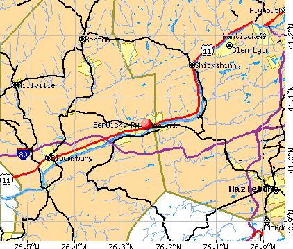 Berwick PA 18603 Profile Population Maps Real Estate Cm3383 