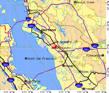 San Leandro California CA 94579 Profile Population Maps Real Cm346 