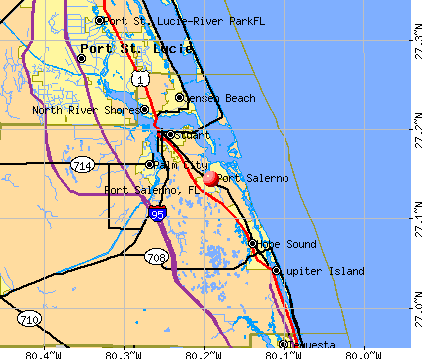 Port Salerno Florida FL 34997 Profile Population Maps Real Estate Cm3554 