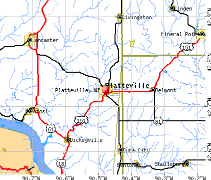 Platteville Wisconsin WI 53818 Profile Population Maps Real Cm3589 