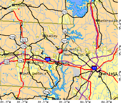 Mount Holly North Carolina NC 28120 Profile Population Maps Real Cm3696 