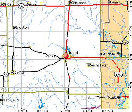 Paris Illinois IL 61944 Profile Population Maps Real Estate Cm3882 
