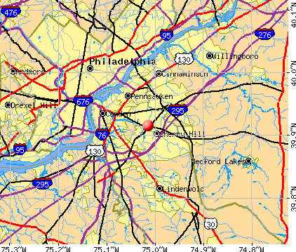 Erlton Ellisburg New Jersey NJ 08002 Profile Population Maps Real Cm4227 