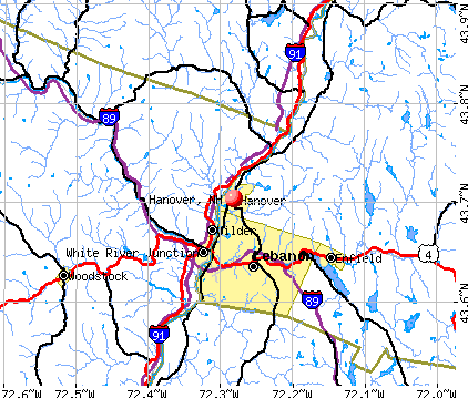 Hanover New Hampshire NH 03755 Profile Population Maps Real Cm4228 