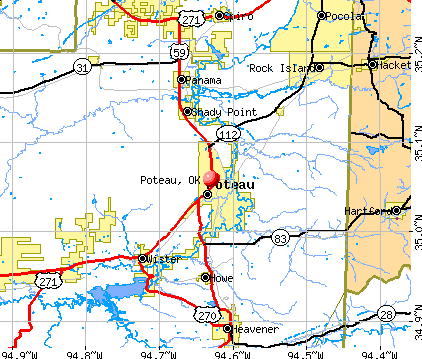Map Of Poteau Ok Satellite Map Of Poteau OK FEWAM Cm4313 