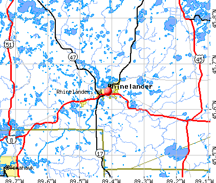 Rhinelander Wisconsin WI 54501 Profile Population Maps Real Cm4407 