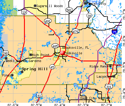 Map Of Brooksville Cm4629 