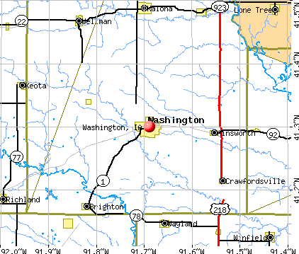 Washington Iowa IA 52353 Profile Population Maps Real Estate Cm4730 