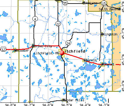 Litchfield Minnesota MN 55355 Profile Population Maps Real Estate Cm5017 