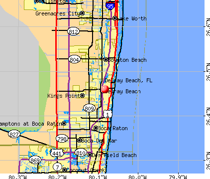 Map Of Delray Beach Florida Cm506 
