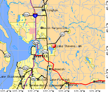 Lake Stevens Washington Map Oconto County Plat Map Cm5130 