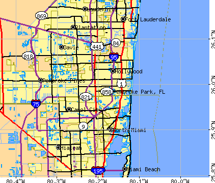 Pembroke Park Florida FL 33023 Profile Population Maps Real Cm5166 
