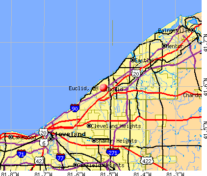 Euclid Ohio OH Profile Population Maps Real Estate Averages Cm635 