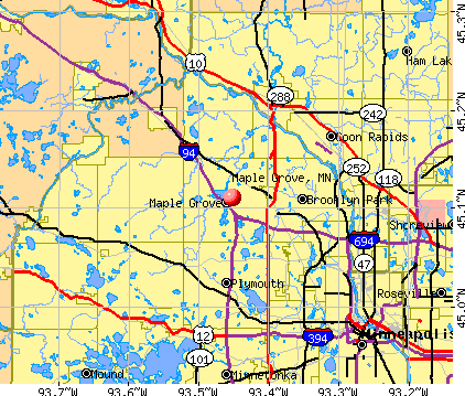 Maple Grove Minnesota MN 55442 Profile Population Maps Real Cm667 