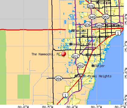The Hammocks Florida FL 33196 Profile Population Maps Real Estate Cm723 