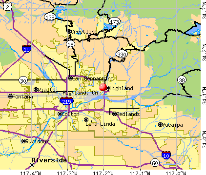 Highland California CA 92346 92359 Profile Population Maps Real Cm777 